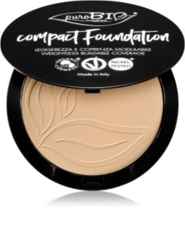 puroBIO Cosmetics Compact Foundation maquillaje compacto en polvo SPF 10