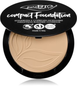 puroBIO Cosmetics Compact Foundation fondotinta compatto in polvere SPF 10