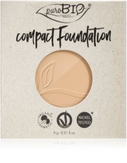 puroBIO Cosmetics Compact Foundation fondotinta compatto in polvere - ricarica SPF 10