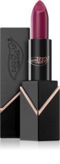 puroBIO Cosmetics Creamy Matte krémový rúž odtieň 102 Fucsia Scuro 4,4 g