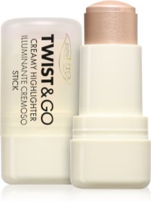 puroBIO Cosmetics Twist&Go cream highlighter in a stick shade 01 Sparkling Wine 5 g
