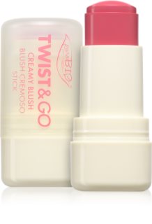 puroBIO Cosmetics Twist&Go krémová lícenka v tyčinke odtieň 04 Strawberry 5 g
