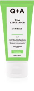 Q+A AHA Exfoliator gommage corps avec AHA Acids parfums Golden Vanilla + Coconut 50 ml