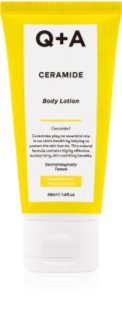 Q+A Ceramide hidratantno mlijeko za tijelo s ceramidima parfemi Sweet Almond + Pistachio 50 ml