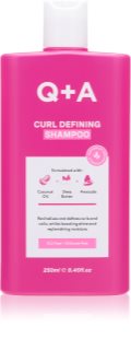 Q+A Curl Defining hidratáló sampon a hajhullámok modellezéséhez 250 ml