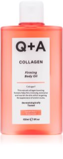 Q+A Collagen huile pour le corps raffermissante parfums Golden Pear & Grape 150 ml