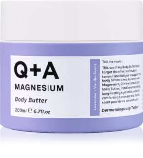 Q+A Magnesium body butter fragrance Lavender + Vanilla 200 ml