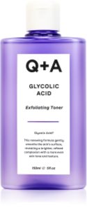 Q+A Glycolic Acid exfoliating toner with glycolic acid 150 ml