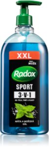 Radox Men Sport Gel de duș pentru bărbați pentru față, corp și păr 750 ml