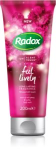 Radox Feel Lively pečující sprchový gel Wild Peony & Lychee 200 ml