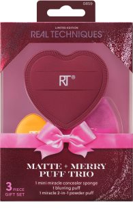 Real Techniques Matte + Merry Puff Trio applicator set