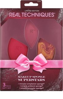 Real Techniques Makeup Sponge Superstars Applicator Set for the face