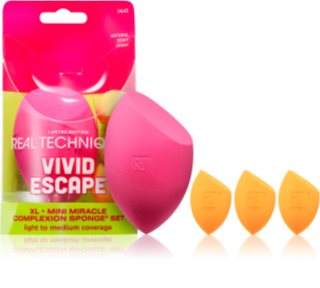 Real Techniques Vivid Escape Complexion Perfection Sponge set zestaw do makijażu