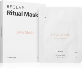 RECLAR Ritual Mask Love Mode jednorazowa maseczka do twarzy w płacie do wszystkich rodzajów skóry 5 szt.