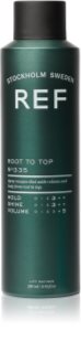 REF Styling Root to Top Volüümi andev juuksevaht juuksejuurtest alates loomulikuks fikseerimiseks ja sära andmiseks 250 ml