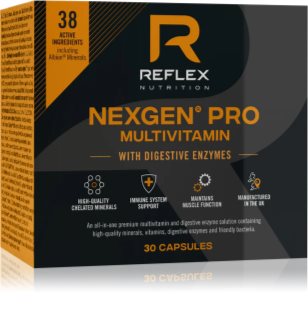 Reflex Nutrition Nexgen® PRO Multivitamin with Digestive Enzymes multivitamíny s trávícími enzymy 30 cps
