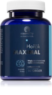 Renovality Hořčík Maximal s vitamínem B6 tobolky pro podporu normální činnosti nervové soustavy, svalů, zubů a snížení míry únavy 90 ks