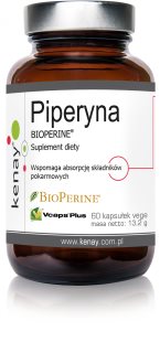 Kenay Piperyna BIOPERINE® kapsułki do kontroli masy ciała i metabolizmu tłuszczu 60 caps.