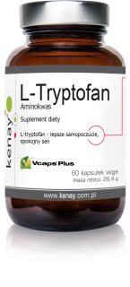 Kenay L-Tryptofan kapsułki dla złagodzenia stresu i komfortu psychicznego 60 caps.