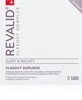 Revalid Vlasový komplex Vlasy a Nechty kapsuly na podporu rastu vlasov a kvalitu nechtov