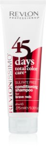 Revlon Professional Revlonissimo Color Care Shampoo und Conditioner 2 in 1 für rötliche Tönungen der Haare sulfatfrei 275 ml
