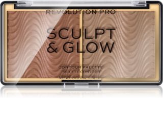 Revolution PRO Sculpt And Glow Palette mit Kontur- und aufhellenden Schatten