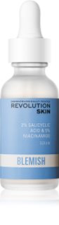 Revolution Skincare Blemish 2% Salicylic Acid & 5% Niacinamide upokojujúce sérum pre problematickú pleť, akné 30 ml