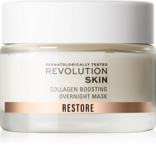 Revolution Skincare Restore Collagen Boosting obnovujúca nočná krémová maska na podporu tvorby kolagénu 50 ml