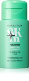 Revolution Skincare Clearly Clarify Pore Player lotion tonique purifiante pour éliminer les excès de sébum et pores 150 ml