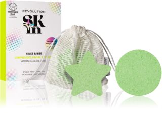 Revolution Skincare Rinse & Rise cleansing puff for the face 10 pc