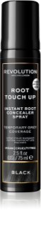 Revolution Haircare Root Touch Up spray a lenövések azonnali elfedéséhez árnyalat Black 75 ml