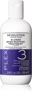 Revolution Haircare Plex Blonde No.3 Bond Restore Treatment tratamiento capilar intenso para cabello seco y dañado 250 ml