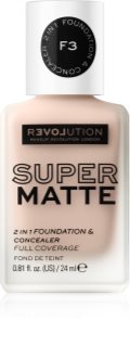 Revolution Relove Super Matte Foundation maquillaje matificante de larga duración