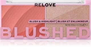 Revolution Relove Blushed Duo Blush & Highlighter Rouge mit Aufheller 1 St.