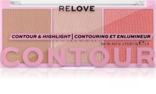 Revolution Relove Colour Play Contour Trio Palette paleta para contorno de rostro tono Sugar 6 g