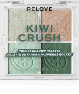 Revolution Relove Pocket Palette Παλέτα σκιών για τα μάτια απόχρωση Kiwi Crush 4x0.72 γρ