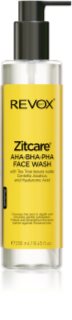 Revox B77 Zitcare AHA BHA PHA Face Wash lágy tisztító gél hámlasztó hatással 250 ml