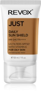 Revox B77 JUST Daily Sun Shield crema protettiva per pelli grasse e miste SPF 50+ 30 ml