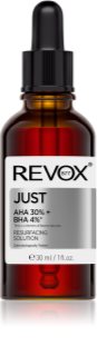 Revox B77 JUST AHA 30% + BHA 4% glättendes Peeling-Serum zur Erneuerung der Hautoberfläche 30 ml