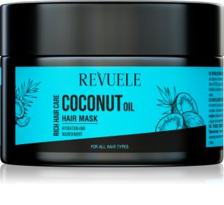 Revuele Coconut Oil Hair Mask máscara nutritiva e hidratante para cabelo 360 ml