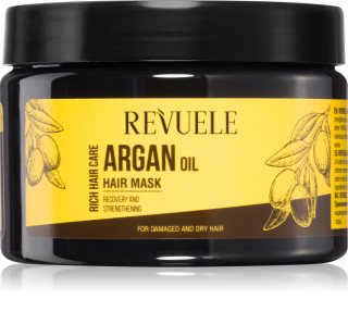 Revuele Argan Oil Hair Mask intensyvaus poveikio kaukė sausiems ir pažeistiems plaukams 360 ml