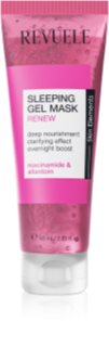 Revuele Sleeping Gel Mask Renew noćna maska za regeneraciju kože lica protiv bora 80 ml