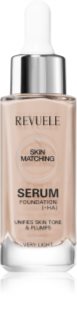 Revuele Serum Foundation [+HA] podkład nawilżający do ujednolicenia kolorytu skóry odcień Very Light 30 ml