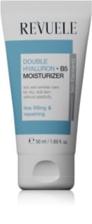 Revuele Double Hyaluron + B5 Moisturizer hidratáló és bőrlágyító krém a ráncok ellen 50 ml