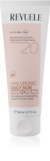 Revuele Daily Sun Hyaluronic crème hydratante protectrice mains SPF 20 80 ml