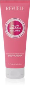 Revuele Plum & Bloom Allure Fragranced Brightening Body Cream Izgaismojošs ķermeņa krēms ar mitrinošu efektu sievietēm 250 ml
