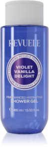 Revuele Violet Vanilla Delight Fragranced Hydrating Shower Gel parfémovaný sprchový gel s hydratačním účinkem pro ženy 400 ml