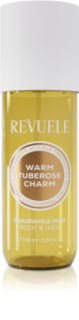 Revuele Warm Tuberose Charm Fragrance Mist spray nebulizzato profumato per corpo e capelli da donna 150 ml