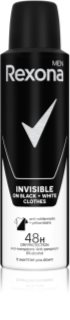 Rexona Invisible on Black + White Clothes Antiperspirant Spray 48 timer 150 ml