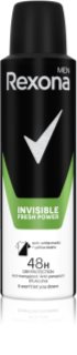 Rexona Invisible Fresh Power антиперспирант-спрей за мъже 150 мл.